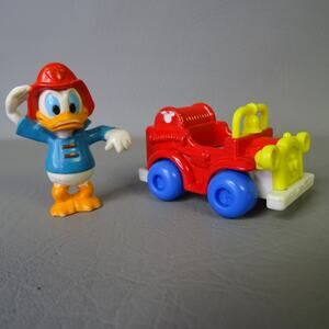 Walt Disney World Donald Duck Mickey Mouse Arco Die Cast Metal Toy